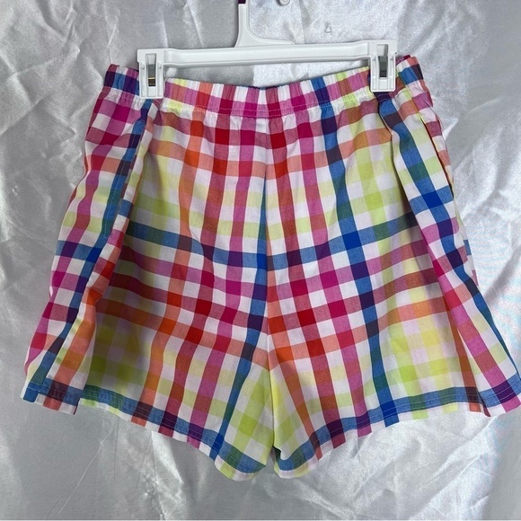 2/$15 Peyton & Parker Rainbow Plaid Shorts XXL | Lightweight Summer Bright - Picture 2 of 4